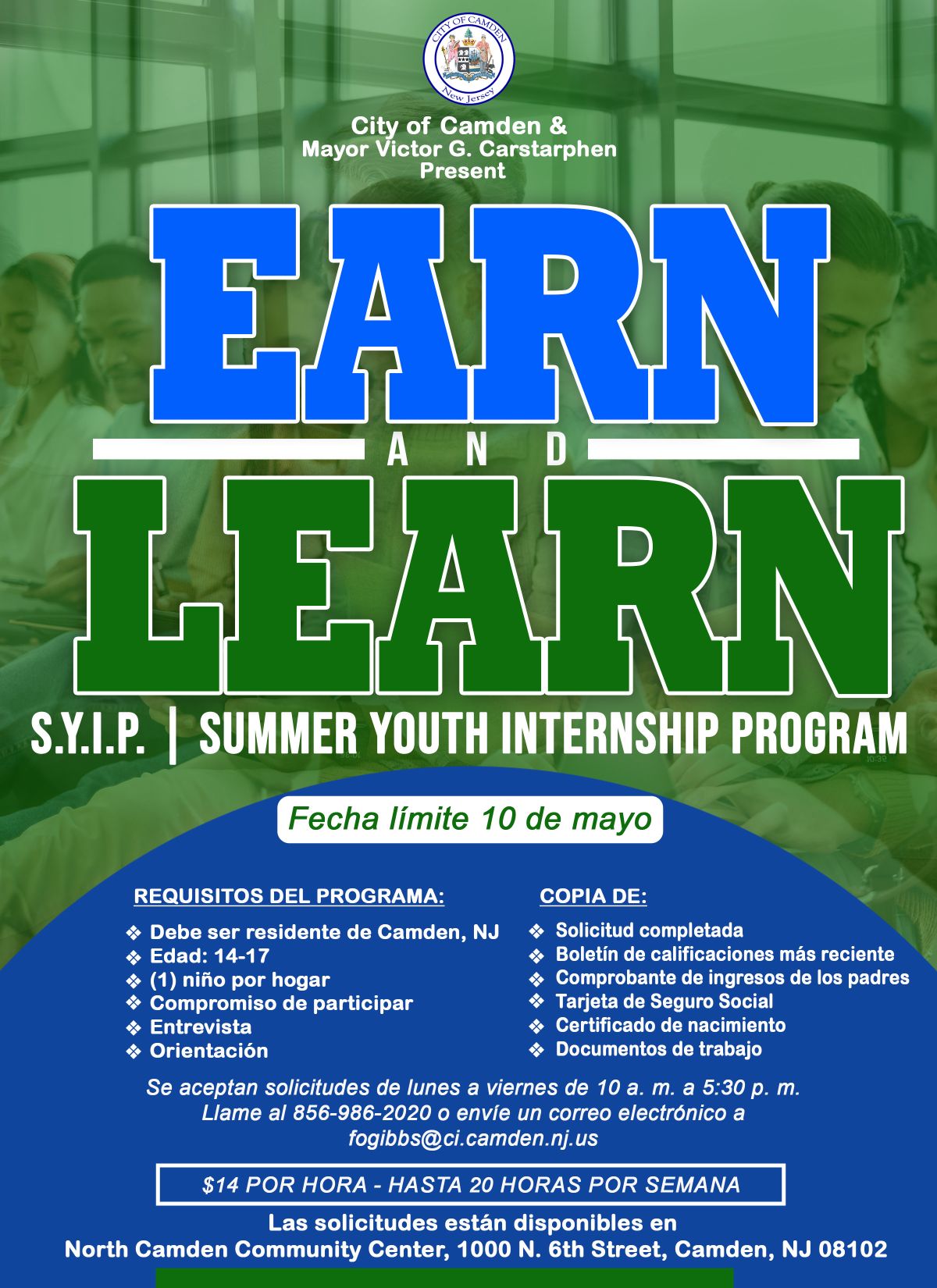 Summer Youth Internship Program The City Of Camden   Earn And Learn Summer Internship 2024 Spanish 2 1200x1650 